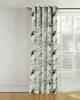 leafy pattern polyester readymade curtains available for bedroom window